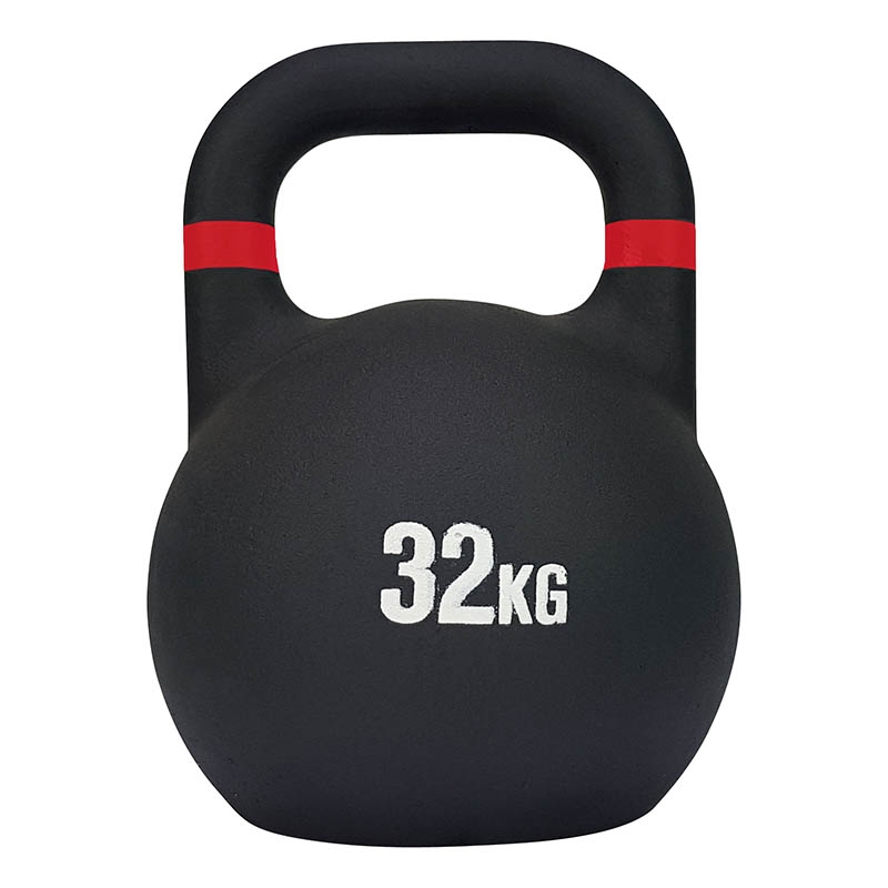 Kettlebell på 32 kg med bredt greb, competition-form i ensartet størrelse