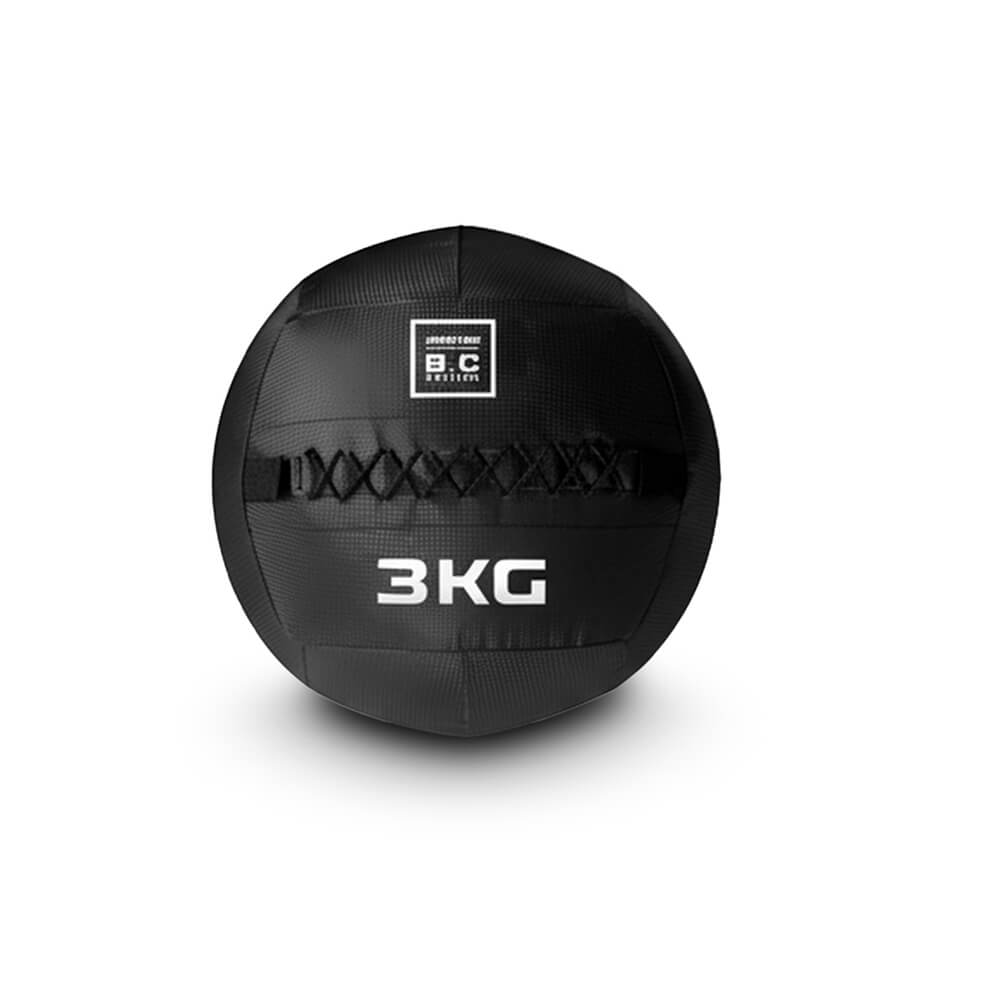 Wall ball på 3 kg (Master Fitness) med blød overflade, produktfoto