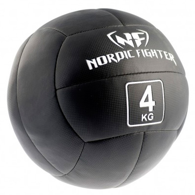 Wall ball på 4 kg (Nordic Fighter) med blød overflade, produktfoto