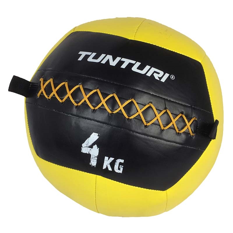 Wall ball på 4 kg (Tunturi) med blød overflade, produktfoto