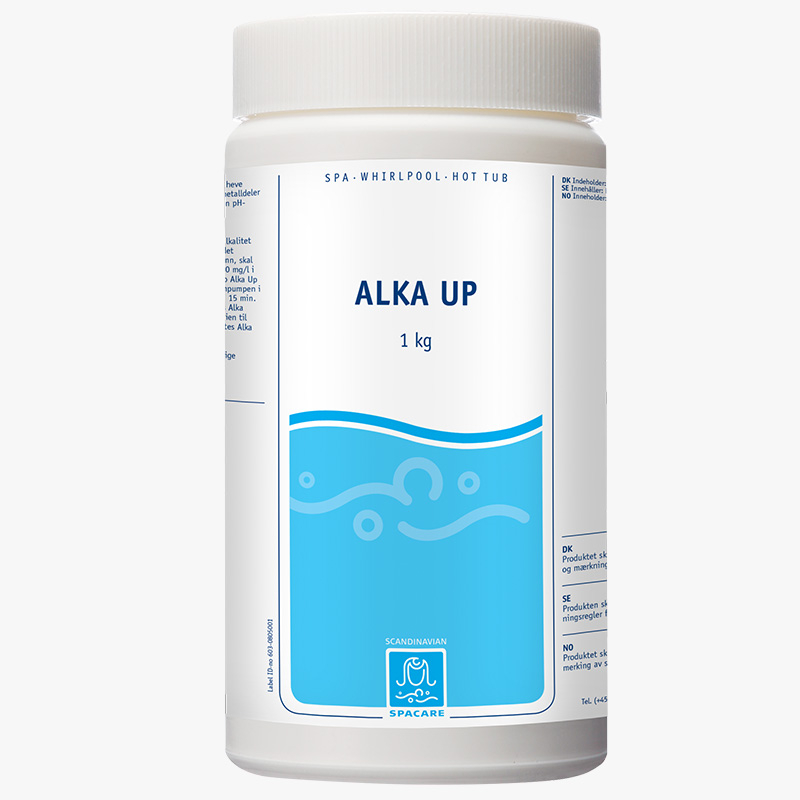 Dunk med vandplejemiddel til at hæve alkaliniteten i isbadevand